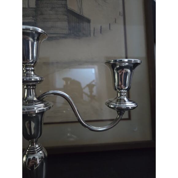 Candlelight Sterling 550 3-Light Convertible Candelabra 11" Gorham Silver - Picture 5 of 10